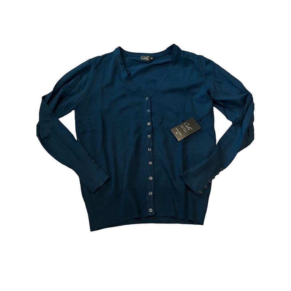 Cielo | womens green blue button down cardigan